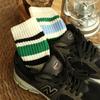 Cityboy Men's Striped Basketball Medium Tube Socks Vintage Unisex Women Couple Cottons Japanese Thick Towel Bottom Sports Socks