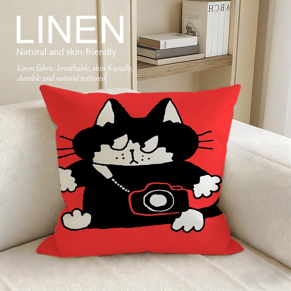 Artist Naoto Hidaka Cushion Cover Pillowcase Set Pcs X X Breathable Washable Sofa Cushion Cover