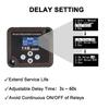 12V 140A Adjustable Dual Battery Isolator Split Charge Dual Battery Smart Isolator LCD Display Voltage Setting For Camper Car RV