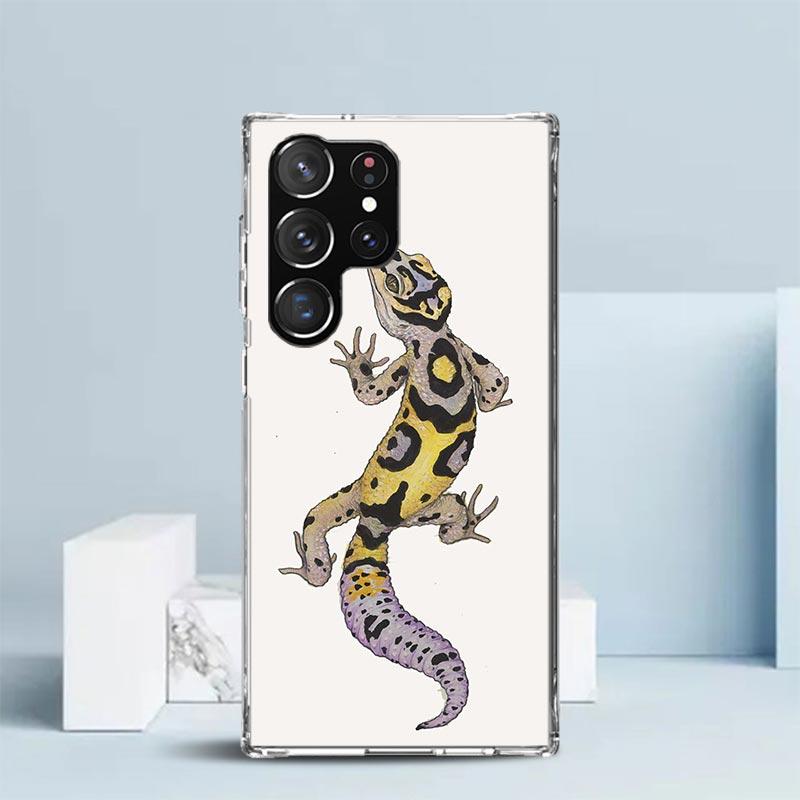 

Lizards Geckos Soft Cover for Samsung Galaxy S25 Edge S26 S24 S23 Ultra Phone Case S22 S21 Plus S20 FE Print Pattern Shell Galax Samsung S23 Plus