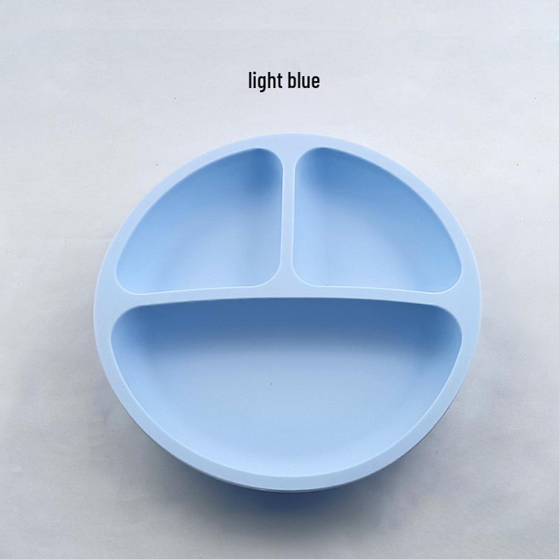 Silicone Bear Ears 3-Compartment Suction Plate for Kids