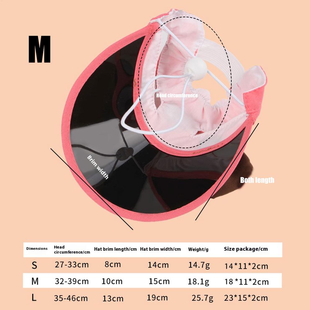 

Шляпа от солнца для собаки, шапочки для котенка для улицы, шапочки для защиты от солнца для питомца, регулируемая дорожная спортивная шляпа, козырек, чепчик, наряд для маленьких S розовый