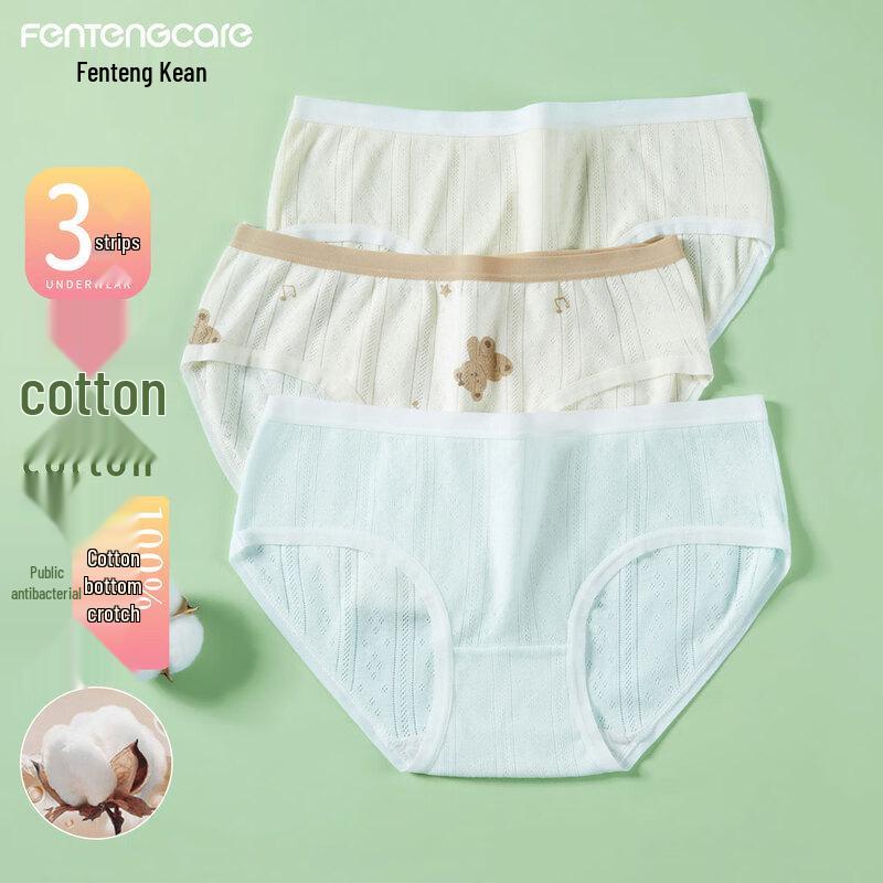 FENTENGCARE Women s 7A Antibacterial Cotton Panties 3-Pack L