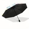 Pom Pom Purin and Friends Cartoon Cartoon Umbrella, Portable 3-Fold Compact Umbrella, Suitable for Camping, Hiking and Travel, Ideal Easter Birthday G