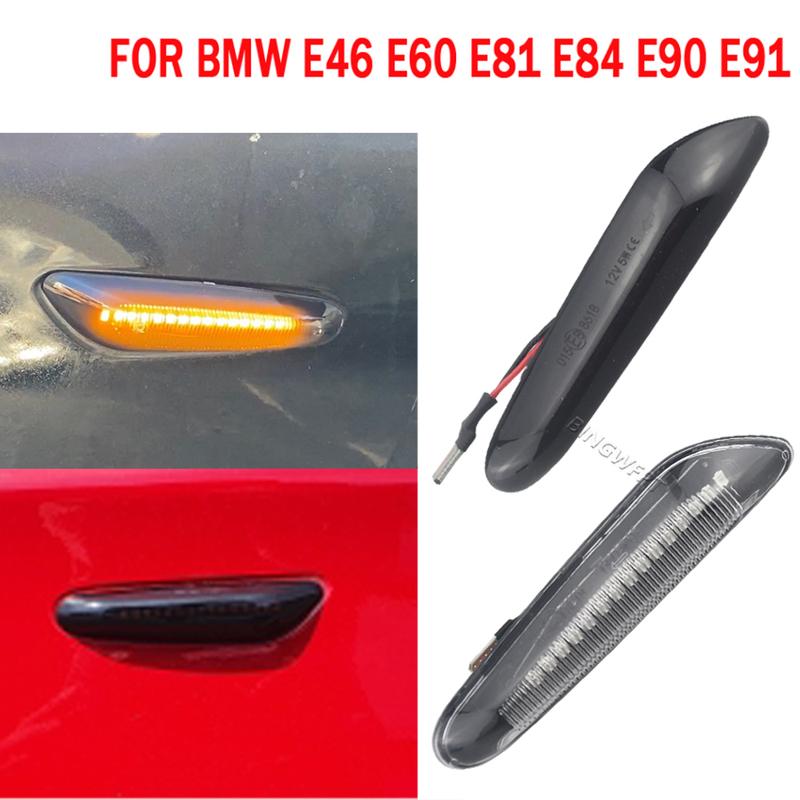 New Turn Signal Light For BMW 5 Series E60 Sedan E61 Wagon X3 E83 2004-2010 LED Side Marker Mirror Indicator Lamp