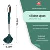 High-Temp Resistant Silicone & Stainless Steel Kitchen Utensil Set - Non-Stick Cooking Spatula & Ladle