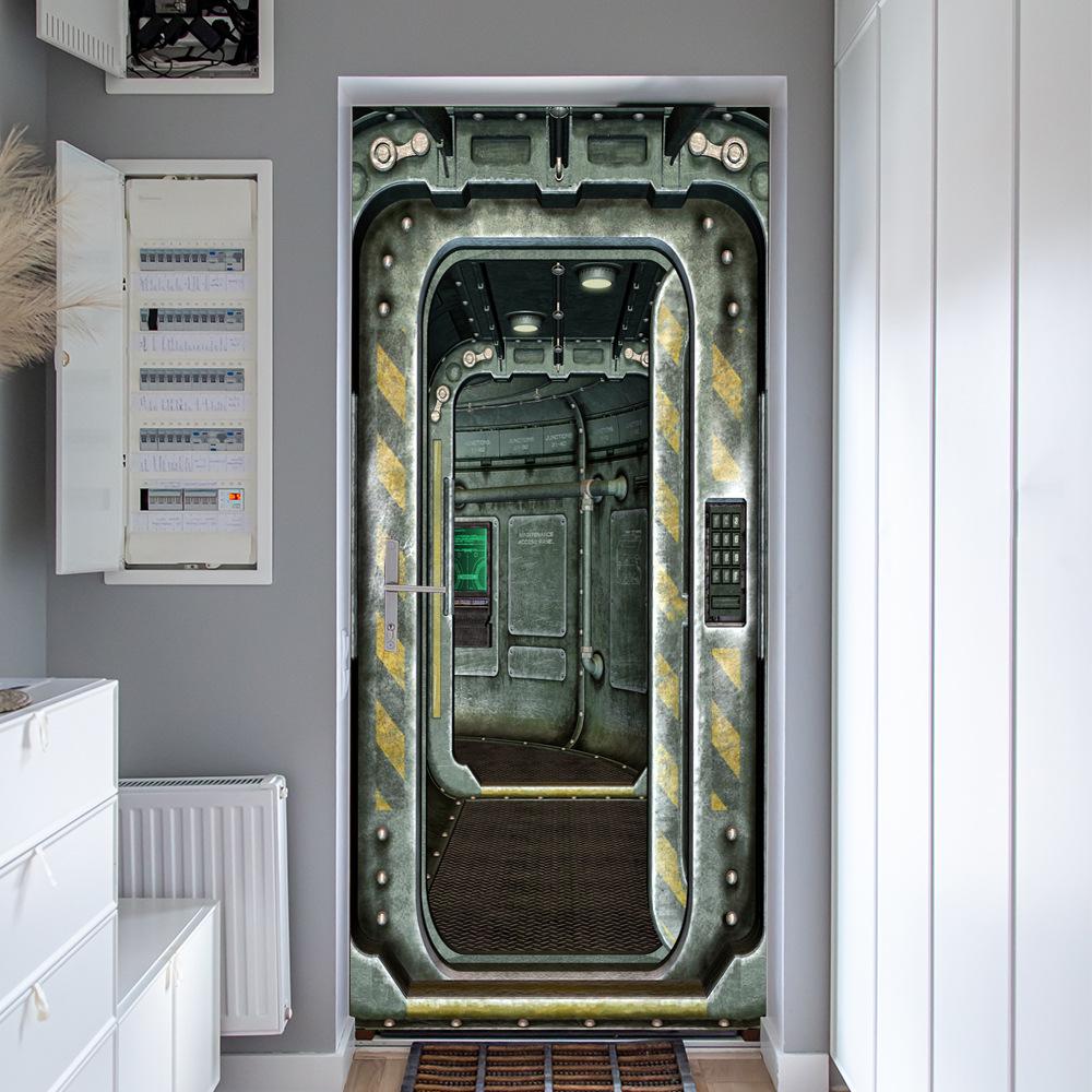 Cross-Border Self-Adhesive Removable Door & Wall Sticker for Rental Room Renovation.