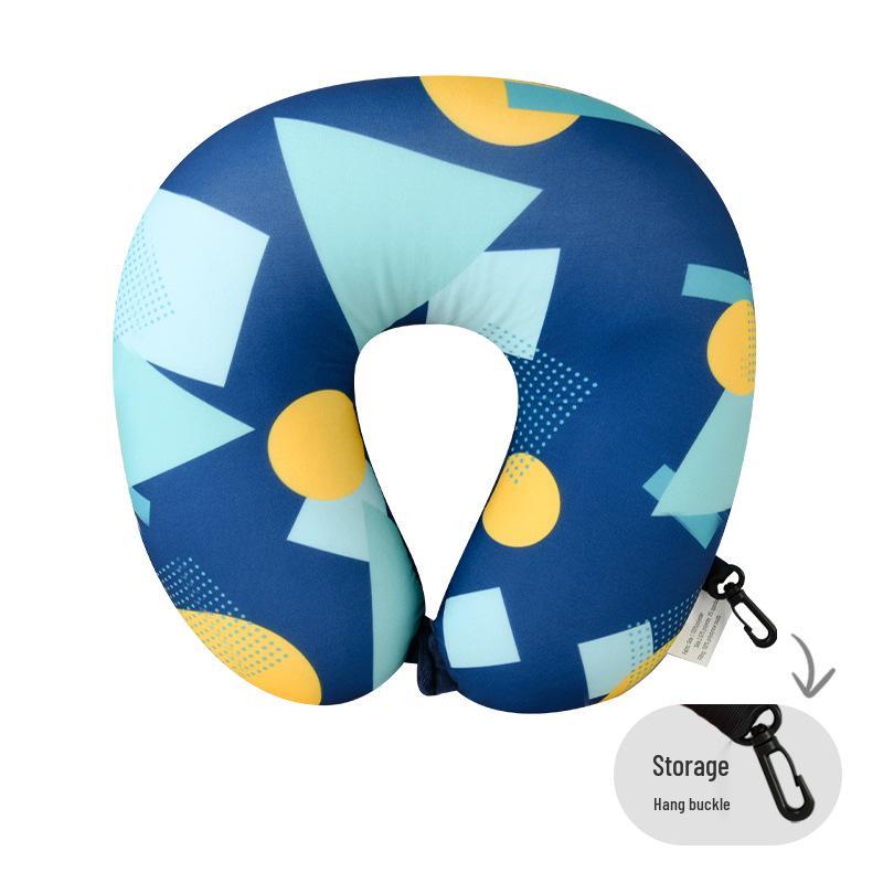 U-Shaped Foam Neck Pillow for Travel, Office Naps, and Car Support