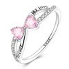 Anelli Semplici in Argento 925 Stella Diamante Lucida Cuore Pietra Blu Gemma Coppia Fedina Liscia Gioiello Regalo per Matrimonio Fidanzamento