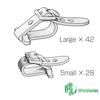 MJ Miniatures 1/35 Scale American Clamp Set, Disposable Type, Plastic Model Parts, MJEZ35035