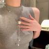 Flower Pearl Choker Charm Tassel Collarbone Chain Personalized Butterfly Necklace  Women