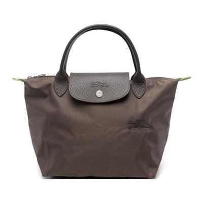 Le Pliage Green Potisk loga Nylonová taška Tote Malá dámská tote Bláto L1621919813