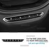 Real Hard Dry Carbon Fiber For Fiat 500e     2024 2025 2026 Abarth 595e -2026 Car Gear Button Frame Sticker