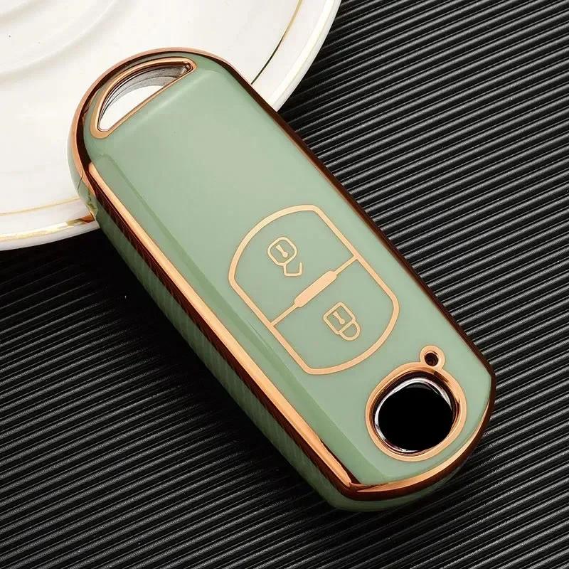 TPU Car Key Cover for Mazda 2 3 6 CX-3 CX-5 CX-9 Atenza Axela Demio Smart Remote Keyless Entry Fob Protector Shell Accessories