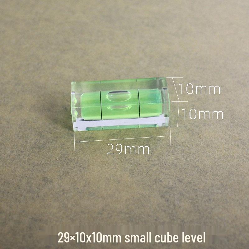44mm Transparent Green Three-Line High-Precision Cube Level