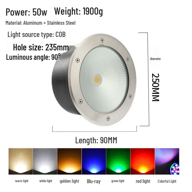 Mengpao Outdoor Round Stainless Steel In-ground Light