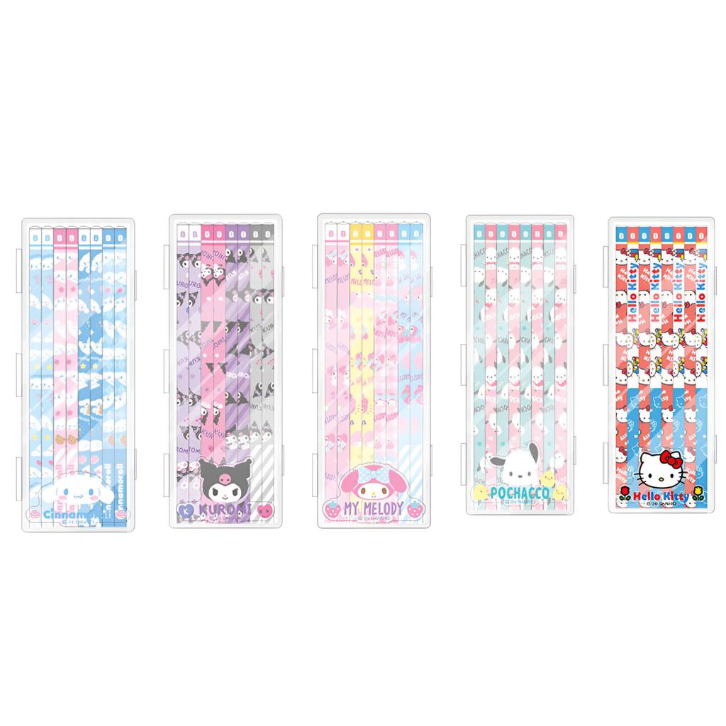 Sanrio Charaktere 8-Stifteetui & Stifte-Set