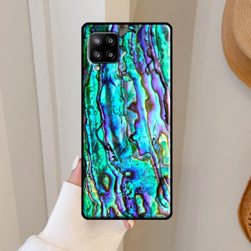 Paua Abalone Shell Case For Samsung Galaxy A56 A36 A06 A13 A32 A12 A22 A52 A35 A26 A16 A55 A15 A54 A34 A14 A53