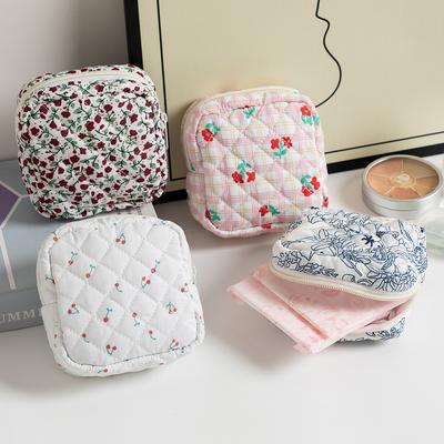 Koreanische Damenbinden-Aufbewahrungstaschen für Mädchen mit Cartoon-Motiv, physiologische Periode, Tampon-Organizer-Tasche, Mini-Tasche, Geldbörse