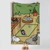 Game N-Neko Atsume-e Throw Thick Comfort Flannel Quilt, Multi-scene Use Indoor Outdoor Daily Nap