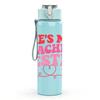 1PC Shes My Teacher Bestie Text 750ml Color Plastic Sports Water Bottle Leakproof Flip Straw Lid Suitable for Sports Office Home Use