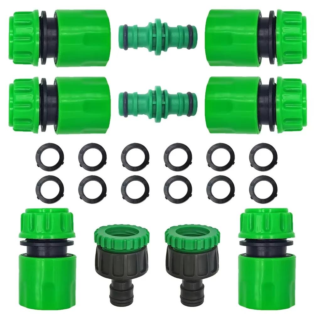 Mangueira de Rega de Jardim Conector Rápido ABS 1/2” Extremidade Acoplamento de Mangueira Duplo Macho Adaptador de Junção Extensor Conjunto Para Mangueira Tubo