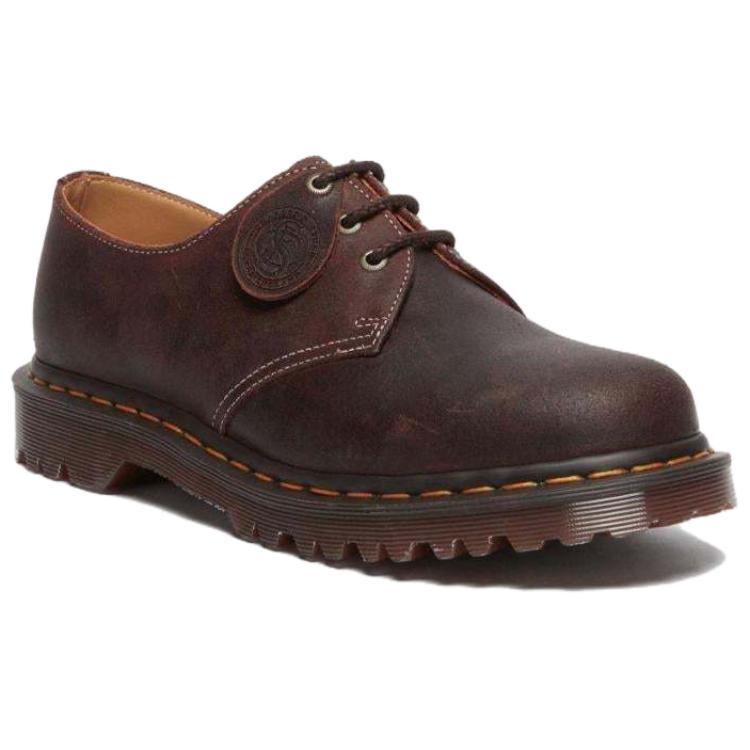 Dr. Martens 1461 Leather Fashion Round Toe Low Top Casual Shoes Men Casual Shoes Brown 31861749