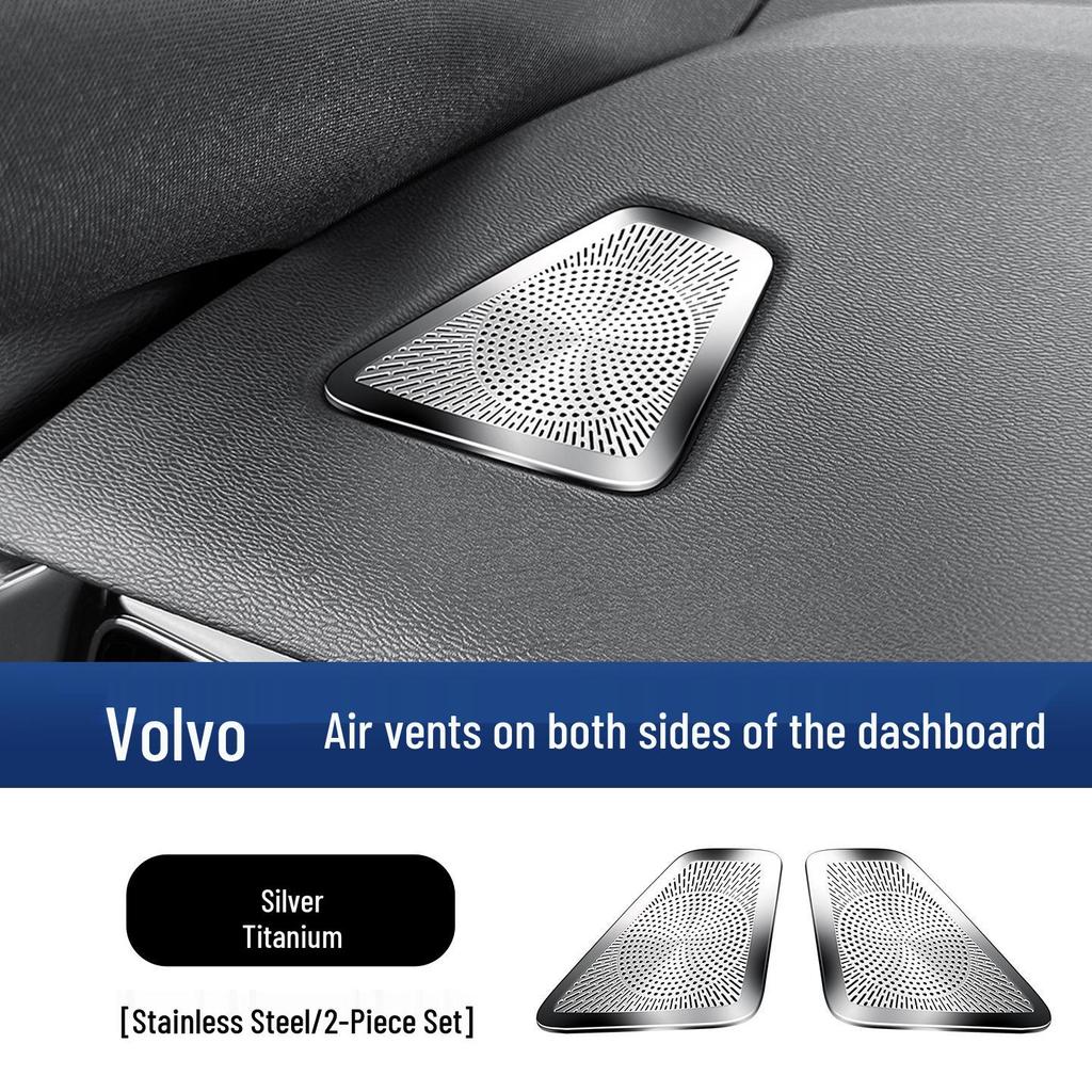Stainless Steel Protective Cover for Volvo XC60/S60/V60 Console Air Vent