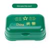 CHAHUA Portable Military Green Two-Layer Soap Box
