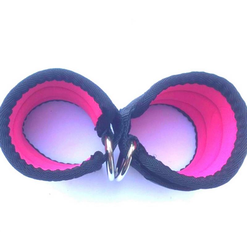 Body Building Resistance Band D-ring Ankle Strap Buckle Gym Latestest Multi Thigh Leg Ankle Cuffs Power Weight Lifting Fitness Rope