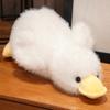 Cute Explosive Hair White Duck Doll Toy Yellow Duck Soothing Sleep Big Goose Pillow Day Gift for Female (Toy Playsets)