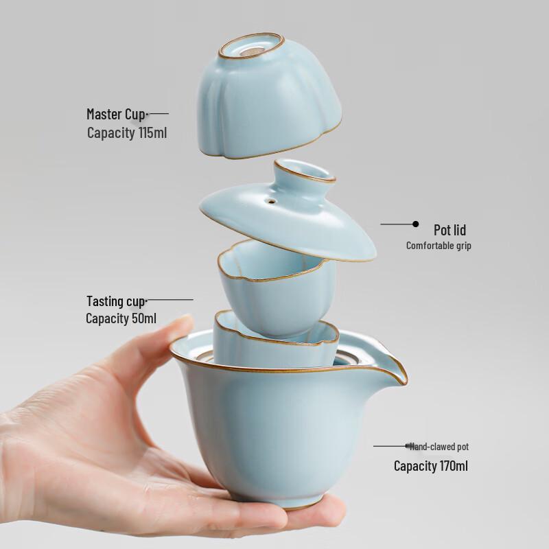 Tang Feng Ru Kiln Portable Kung Fu Tea Set