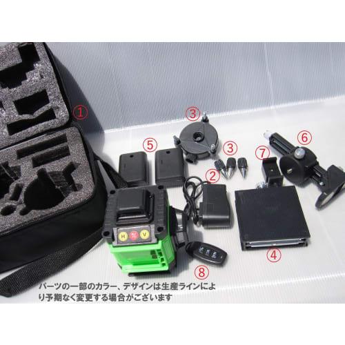 [.co.jp Exclusive] 16-Line Green Laser Level + 2 Batteries, Remote Control, Smartphone Operation, Japanese Installation (Note: Laser Class: Class 2, 4