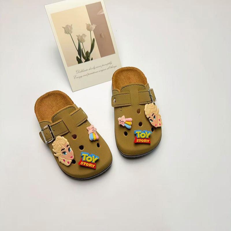 Medias Zapatillas de Verano Retro Unisex de Dibujos Animados Lindas para Niños Birkenstock con Suela Gruesa Antideslizante