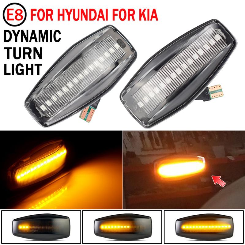 Dynamic LED Fender Light Side Marker For Hyundai I10 Trajet Sonata Elantra Getz XG Tucson Terracan Coupe Matrix for Kia 2003
