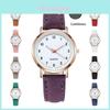 Stylish Unisex Minimalist Night Light Quartz Watch Casual Matte Leather Wristwatch Ladies' Quartz Watch