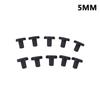 10Pcs Black Silicone Rubber Snap-on Hole Plug  3 3.5 5  8 to 12mm Blanking End Caps Seal Stopper