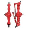 RC Metal Bridge Set Aluminum Alloy Red High Strength Remote Control Car Parts Accessories