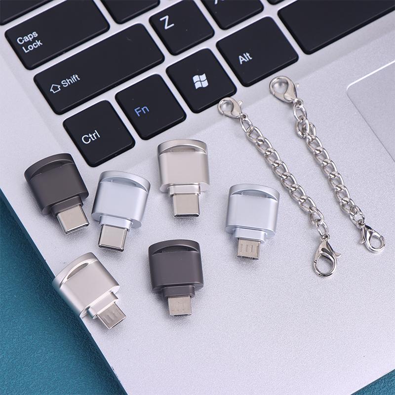 Type-C Tf Mobile Card Reader Zinc Alloy Usb 3.1 Type-C Laptop Multi Functional Otg Card Reader