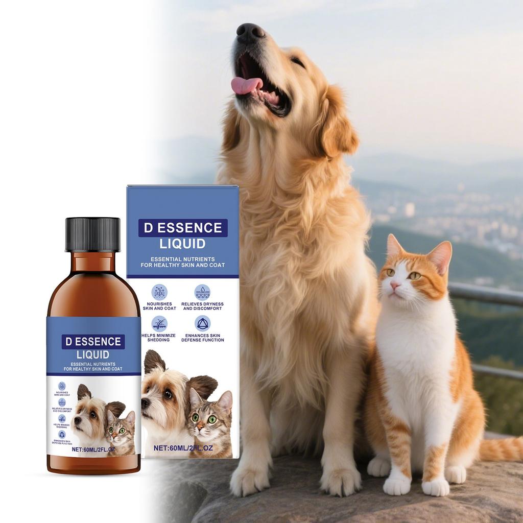 Pet Hair Care Liquid Provides Care For Cat And Dog Hair And Skin, Ensuring The Health Of Pet Hair And Making It Shiny And Lustrous,60ML