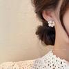 Elegant Romantic Unique Pearl Stud Earrings For Woman Korean Jewelry Party Girl's Lady Temperament Accessories