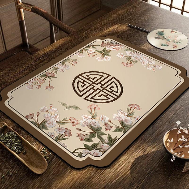 

Швидкосихаюча діатомова грязь Подушечка для посуду Абсорбуючий килимок для сушіння посуду Швидкосихаючий дренажний килимок Кавоварка 40*50CM