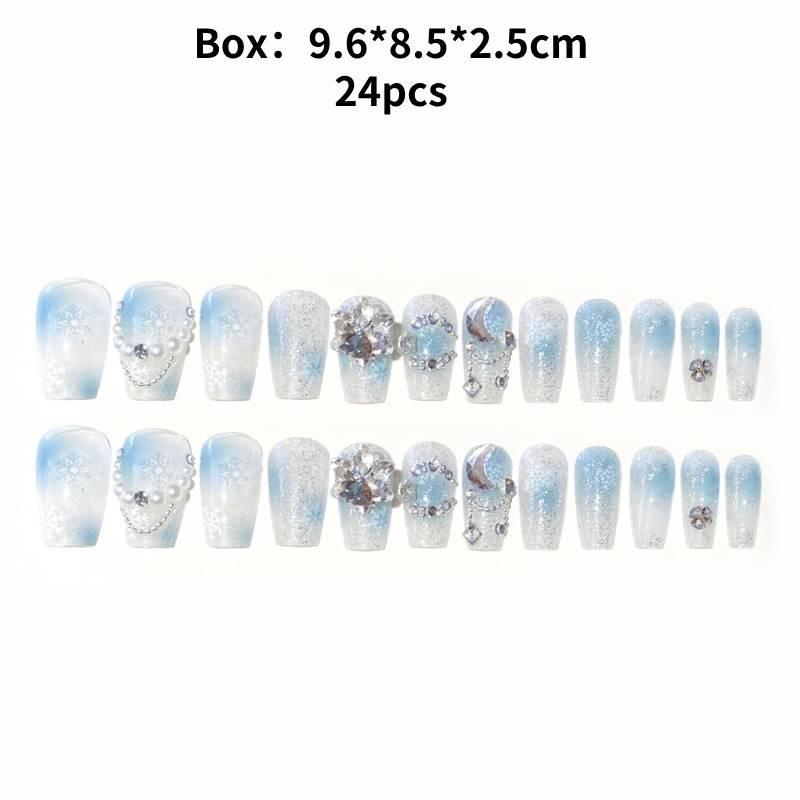 

Nail Fashion Handworn Delicate Rhinestones Classic Detachable Nail Patch Style