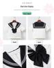 Black Collar White Sailor JK Uniform Set with Pleated Skirt