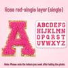 Gold-Edged Chenille Letter Patch for Clothing Accessories