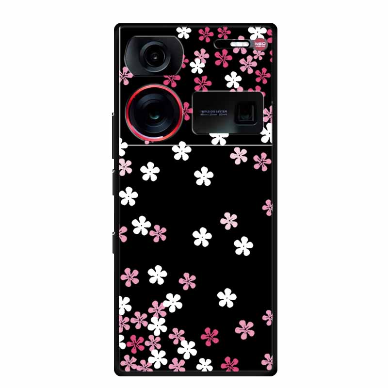 6.8" For ZTE Nubia Z60 Ultra Case Shockproof Black Silicone Soft Phone Case For ZTE Nubia Z60 Ultra Back Cover Case Cute Cartoon