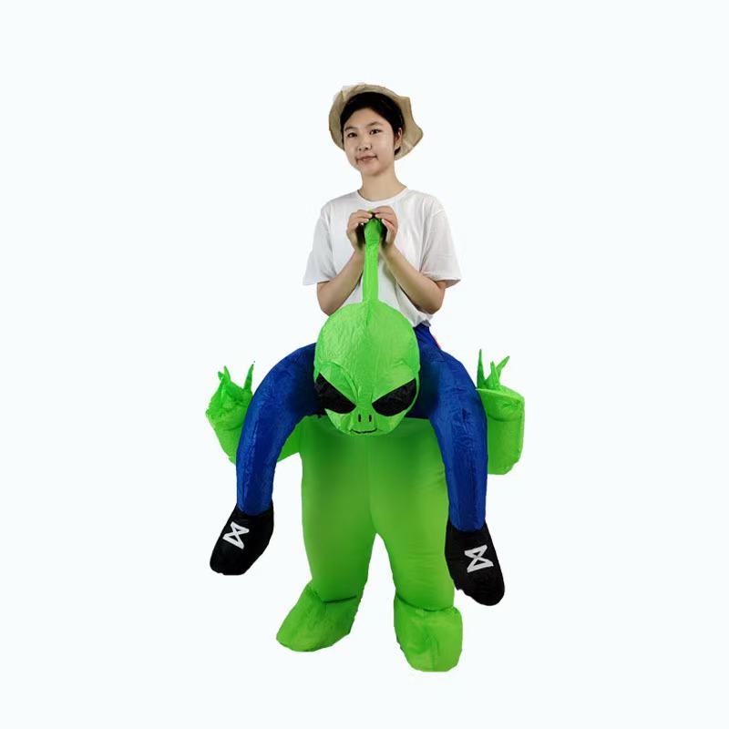 Inflatable Halloween Alien Ghost Hugging Costume for Role-Playing and Party Fun