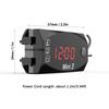 Professional 12V Motorcycle Digital Clock Voltmeter Thermometer Motorcycle  Accessory 3 In 1 Electronic Meter Dust-proof Watch