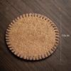 8/10/13/16cm Bristle Tea Coaster Round Handmade Household Anti-scalding Insulated Table Mat Thermal Pad Tea Ceremony Accessories