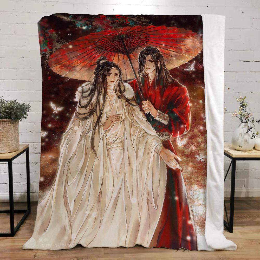 Heaven Official’s Blessing Kinderdecke Bett Innenraum für Zuhause Luxus Decken & Überwürfe Flauschiger Plaid Strandtuch Überwurf Knie Weich